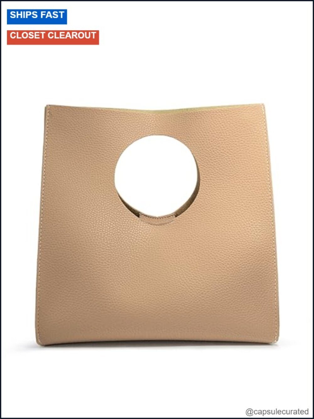 Vintage Minimalist PU Leather Clutch Small Tote Handbag